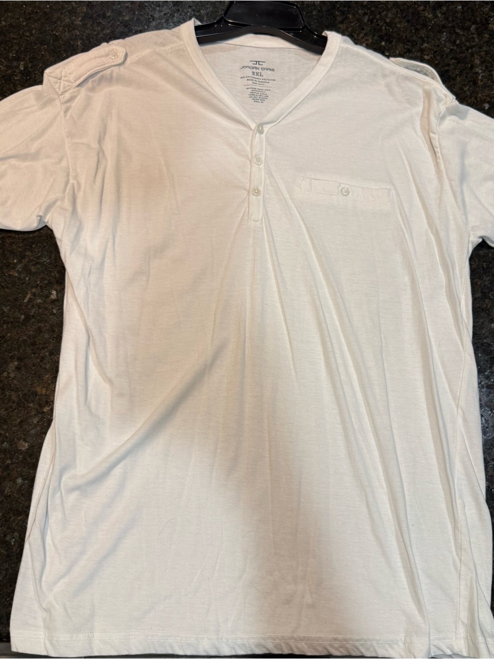 Men's White Jordan Craig XXL Pocket T-Shirt